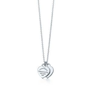 Tiffany & Co. mini double heart tag pendant